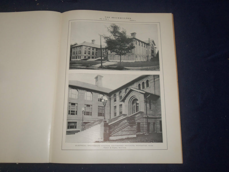 1908 FEBRUARY THE BRICKBUILDER MAGAZINE - AN ARCHITECTURAL MONTHLY - ST 258B