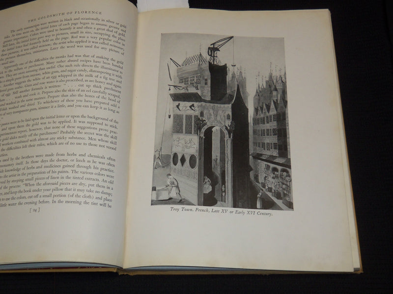 1929 THE GOLDSMITH OF FLORENCE HARDCOVER BOOK BY KATHARINE GIBSON - R 735Z