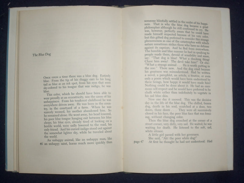 1956 THE BLUE DOG HARDCOVER BOOK BY ANNE BODART - ALICE B. TOKLAS - KD 9145