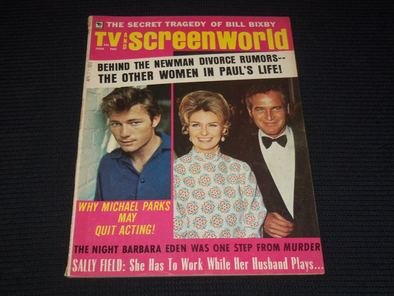 1970 JUNE TV AND SCREENWORLD MAGAZINE - PAUL NEWMAN COVER - E 12493