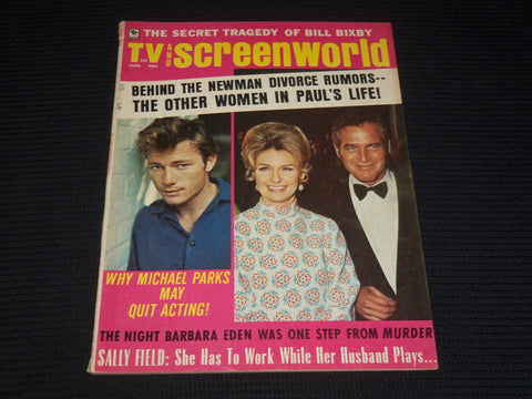 1970 JUNE TV AND SCREENWORLD MAGAZINE - PAUL NEWMAN COVER - E 12493