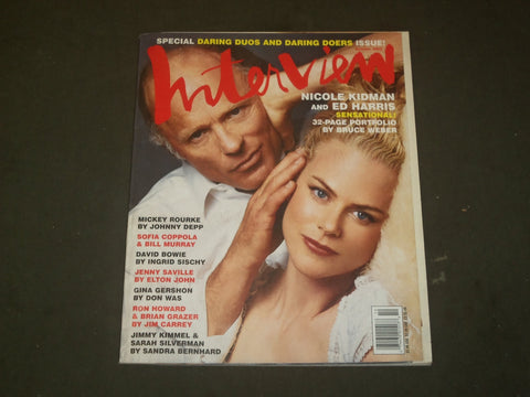2003 OCTOBER INTERVIEW MAGAZINE - NICOLE KIDMAN & ED HARRIS COVER - B 1377