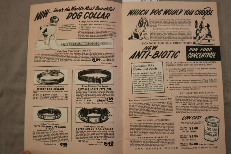 1950'S SPORTSMEN'S CATALOG - DOG SUPPLY HOUSE - K 3448