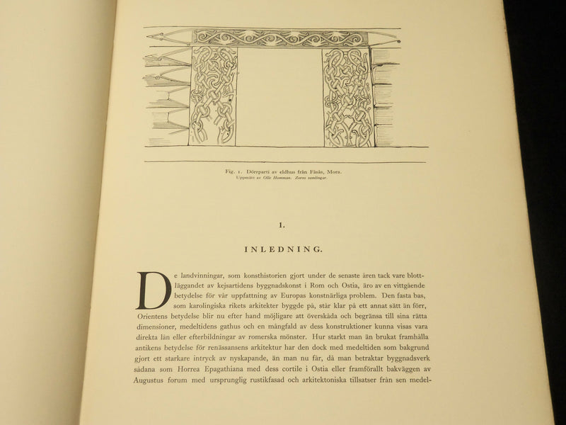 1931 HALLAR TEMPEL OCH STAVKYRKOKR SOFTCOVER BOOK BY GERDA BOETHIUS - KD 5874