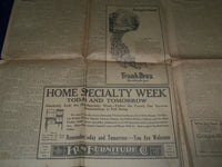 1921 MARCH 4 SAN ANTONIO SUNDAY LIGHT NEWSPAPER - HARDING & COOLIDGE - NP 972D