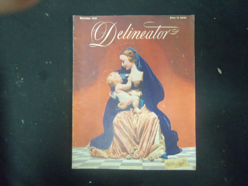 1936 DECEMBER DELINEATOR MAGAZINE - GREAT COVER, STORIES AND ADS - ST 3800