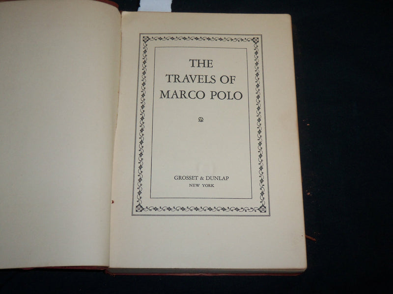 1930'S THE TRAVEL OF MARCO POLO SOFT LEATHER BOOK - KD 6597