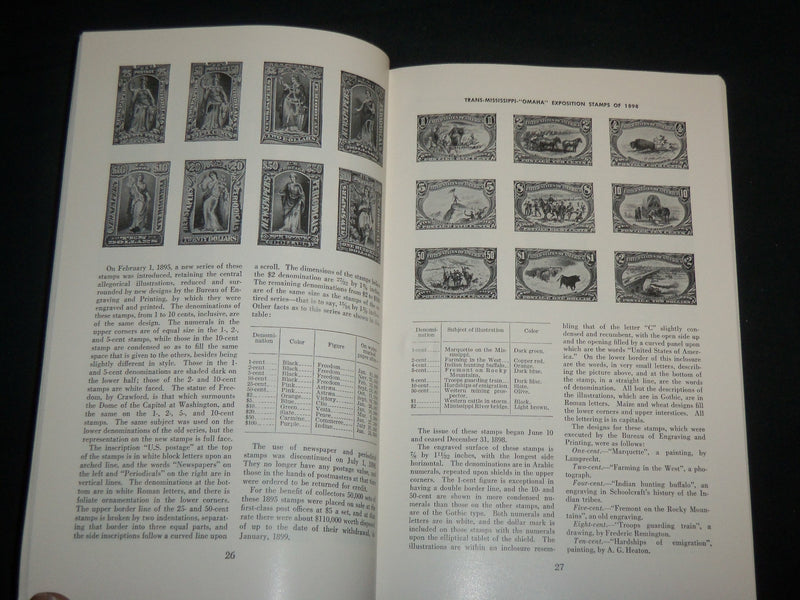 1966 UNITED STATES POSTAGE STAMPS 1847-1965 SOFTCOVER BOOK - J 6802