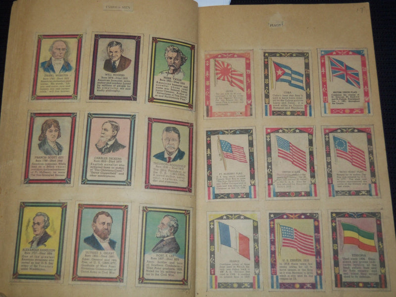 1935 SCRAPBOOK - NEWSPAPER POSTER STAMPS - KD 7946