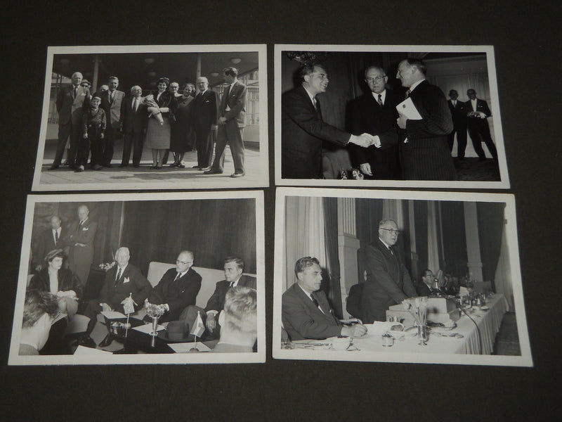 1950'S GOVERNOR ROBERT MEYNER PHOTO LOT OF 11 - TRIP TO AMSTERDAM - J 3460