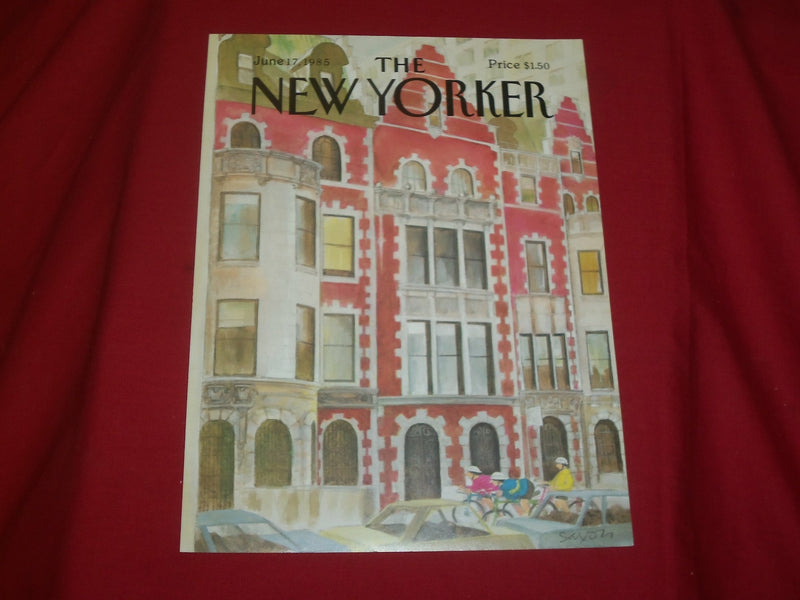 1985 JUNE 17 NEW YORKER MAGAZINE FRONT COVER ONLY - GREAT ART FOR FRAMING