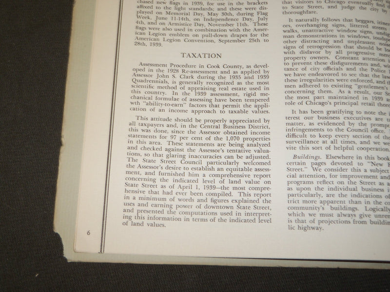 1939 STATE STREET COUNCIL ANNUAL REPORT BY ITS PRESIDENT - CHICAGO - J 3511