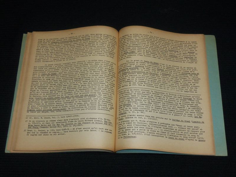 1960'S PERCEVAL OU LE CONTE DU GRAAL BOOK BY JEAN FRAPPIER - FRENCH - J 6992