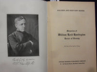 1929 MEMORIES OF WILLIAM REED HINTINGTON SOFTCOVER BOOKLET - K 220