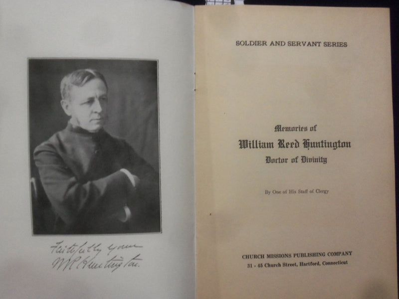 1929 MEMORIES OF WILLIAM REED HINTINGTON SOFTCOVER BOOKLET - K 220