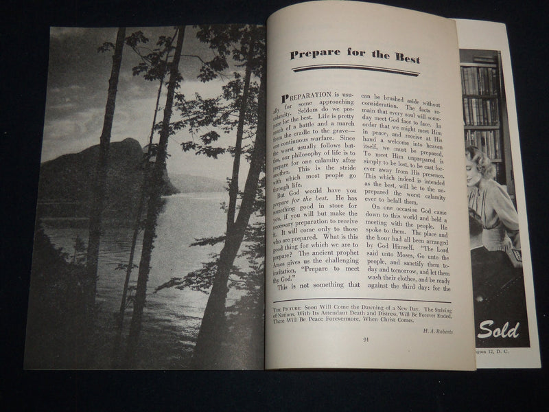 1943 PROVE ALL THINGS SOFTCOVER BOOK BY M. LESLIE RICE - J 9299