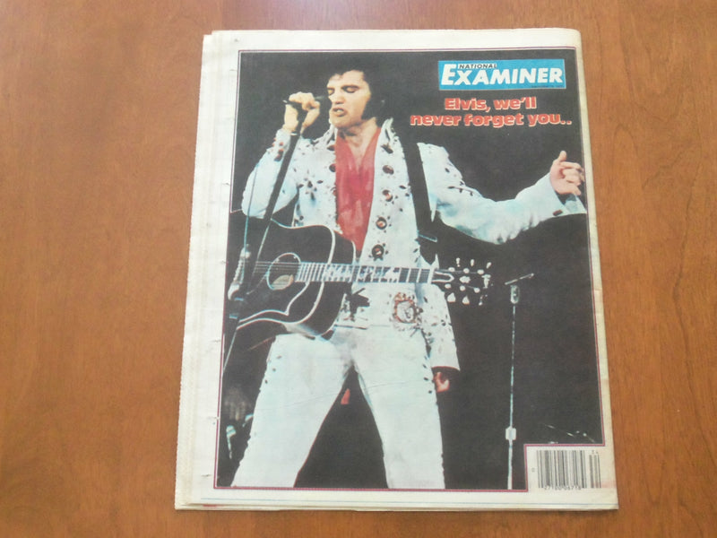 1977 SEPTEMBER 13 NATIONAL EXAMINER NEWSPAPER - ELVIS PRESLEY LIVES ON!- NP 4711