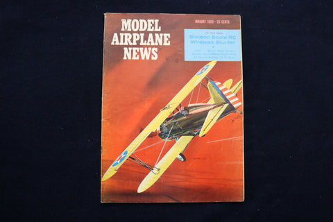 1960 JANUARY MODEL AIRPLANE NEWS MAGAZINE - BOEING P-12F COVER - E 11550