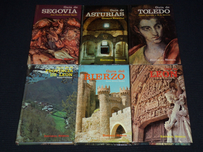 1978-1980 EDITORIAL NEBRIJA - GUIA DE SPANISH GUIDE BOOKS LOT OF 7 - KD 4669H
