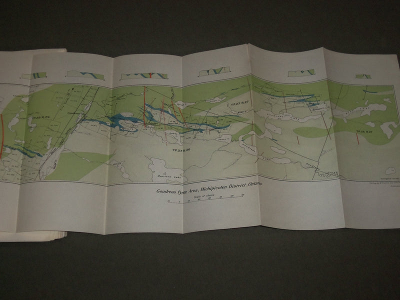 1926 MICHIPICOTEN IRON RANGES GEOLOGICAL SURVEY MEMOIR 147 - CANADA - KD 4516