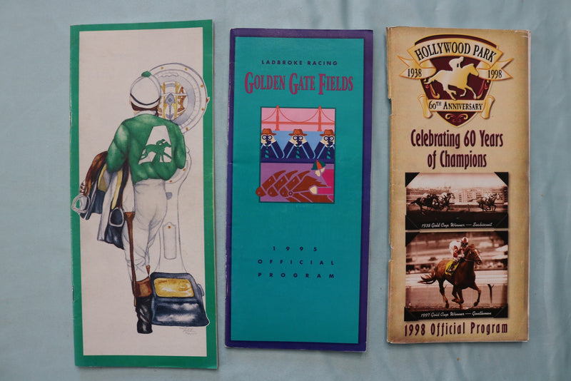 1990-2007 ASSORTED HORSE RACING PROGRAMS - LOT OF 13 - O 3958