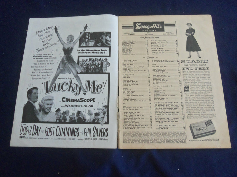 1954 JUNE SONG HITS MAGAZINE - EILEEN BARTON COVER - ST 5153Z