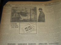 1911 SEPTEMBER 14 THE BOSTON HERALD - COAL WHARF FIRE IN SOUTH BOSTON - BH 313