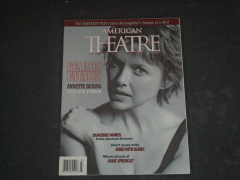1999 MARCH AMERICAN THEATRE MAGAZINE - ANNETTE BENING COVER - B 546