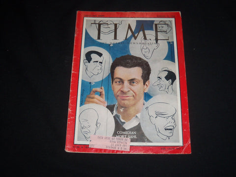 1960 AUGUST 15 TIME MAGAZINE - COMEDIAN MORT SAHL - T 1756