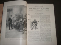 1893 HARPER'S MONTHLY MAGAZINE LOT OF 10 ISSUES - NICE ILLUSTRATIONS - WR 1421