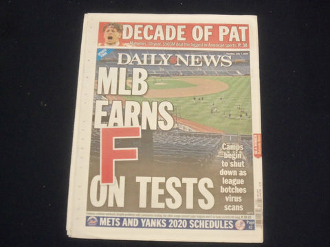 2020 JULY 7 NEW YORK DAILY NEWS NEWSPAPER - PAT MAHOMES SIGNS FOR $503 MILLION