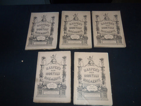 1888 HARPER'S MONTHLY MAGAZINE LOT 11 ISSUES- NICE ILLUSTRATIONS & ADS - WR 1418