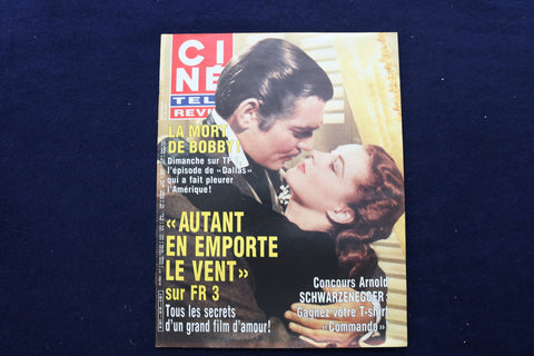 1985 DEC 26 CINE TELE REVUE MAGAZINE - CLARK GABLE-VIVIAN LEIGH COVER - E 11971