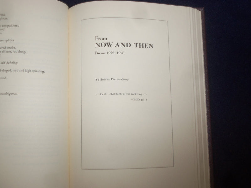1985 NEW AND SELECTED POEMS HARDCOVER BOOK- R. WARREN - SIGNED 1ST ED. - KD 8976