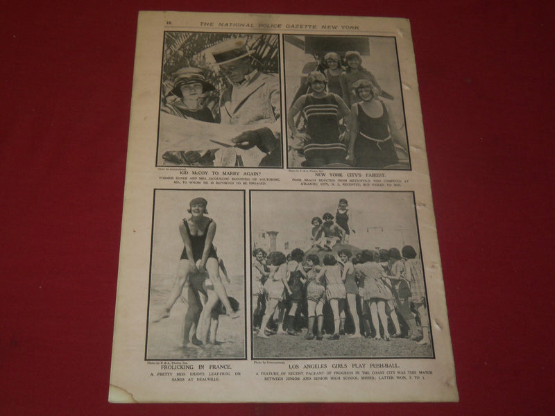 1922 OCTOBER 7 THE NATIONAL POLICE GAZETTE MAGAZINE - BOBBY JONES - B 5937