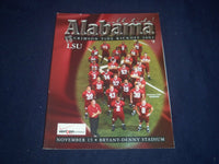 2003 NOVEMBER 15 UNIVERSITY OF ALABAMA VS LSU FOOTBALL PROGRAM - ST 4879D
