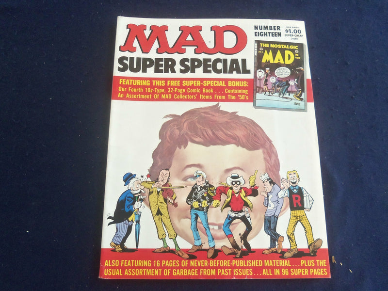 1975 MAD SUPER SPECIAL NUMBER EIGHTEEN MAGAZINE - GREAT COVER/CARTOONS- ST 5153W