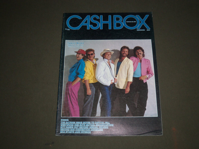 1985 SEPTEMBER 29 CASHBOX MAGAZINE - SAWYER BROWN COVER - SP 3513