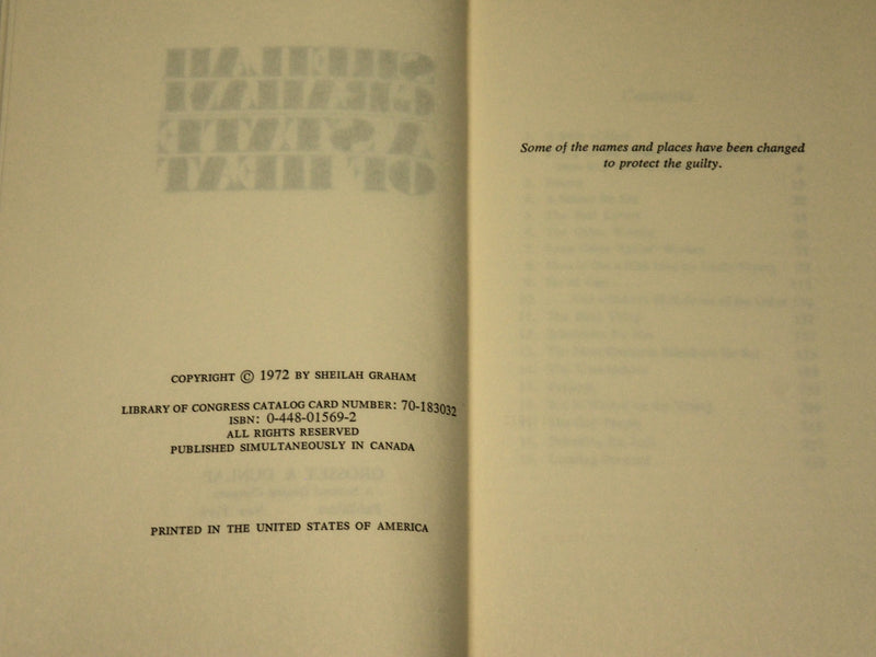 1972 A STATE OF HEAT HARDCOVER BOOK INSCRIBED BY SHEILAH GRAHAM - D 566