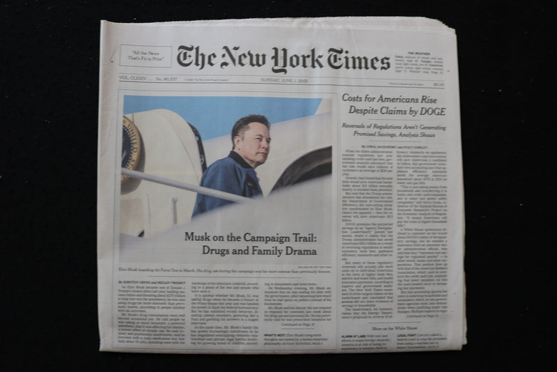 2025 JUNE 1 NEW YORK TIMES - COSTS FOR AMERICANS RISE DESPITE CLAIMS BY DOGE