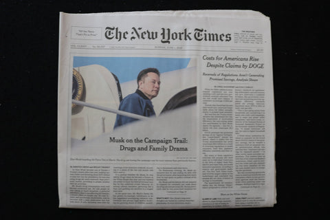 2025 JUNE 1 NEW YORK TIMES - COSTS FOR AMERICANS RISE DESPITE CLAIMS BY DOGE