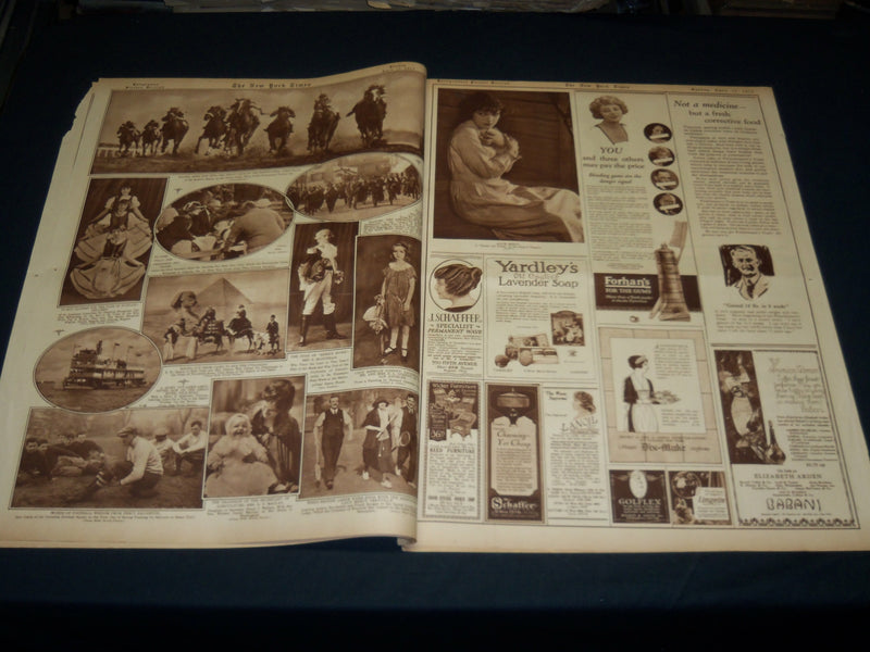 1923 APRIL 15 NEW YORK TIMES PICTURE SECTION - BERNHARDT FUNERAL - NT 8884