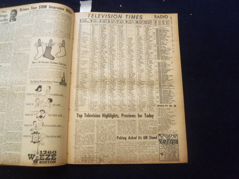 1965 NOVEMBER 10 BOSTON RECORD AMERICAN NEWSPAPER-BLACKOUT IN NORTHEAST- NP 6251