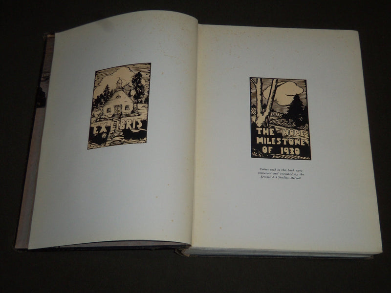 1930 THE HOPE MILESTONE HOPE COLLEGE YEARBOOK - HOLLAND MICHIGAN - YB 906