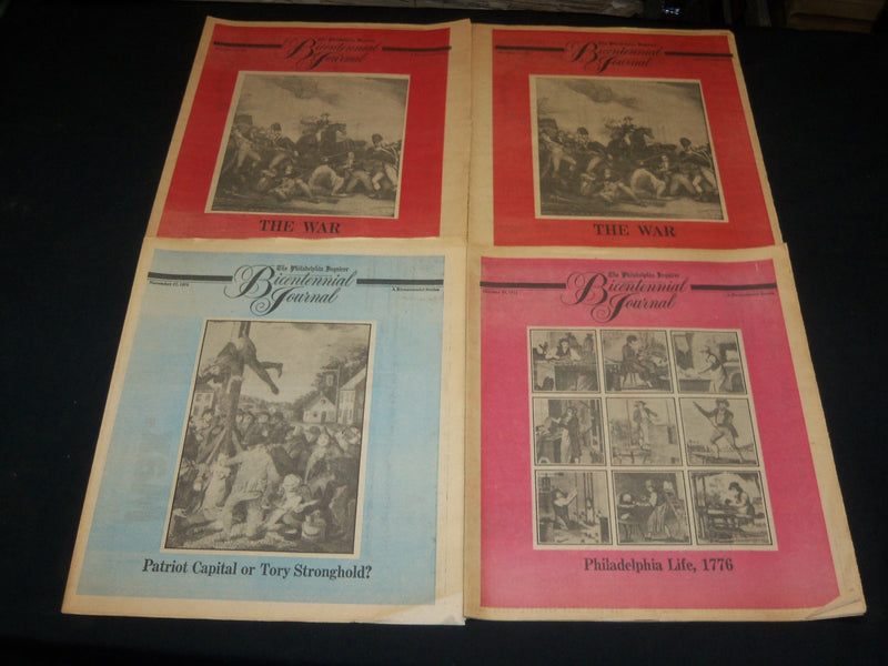 1975-1976 PHILADELPHIA INQUIRER BICENTENNIAL JOURNAL SERIES LOT OF 13 - O 218