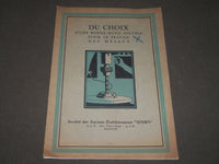 1920'S DU CHOIXD'UNE BONNE HUILE SOLUBLE METAUX FRENCH CATALOGUE - FR 589