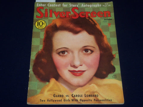 1934 DECEMBER SILVER SCREEN MAGAZINE - JANET GAYNOR COVER - SP 2622