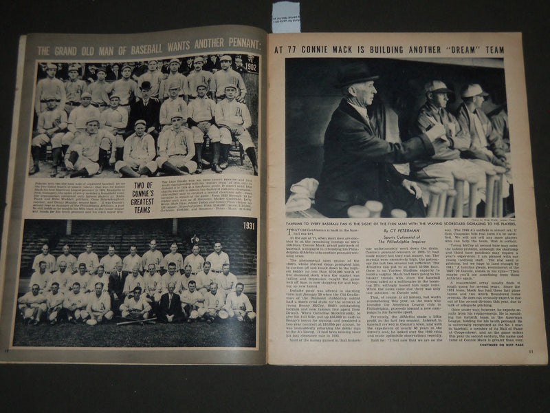 1940 MAY CLICK MAGAZINE - CONNIE MACK - GEORGIA CARROLL COVER - ST 4808