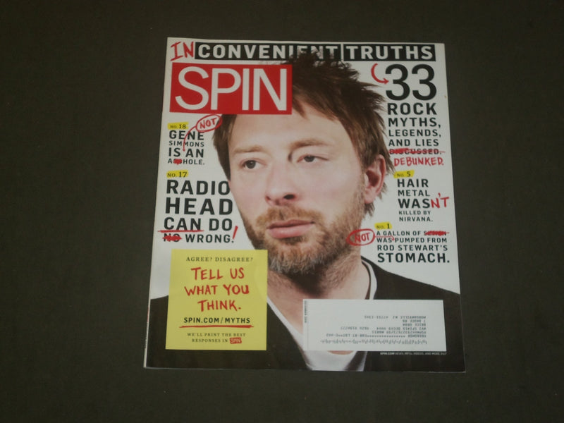 2009 DECEMBER SPIN MAGAZINE - THOM YORKE COVER - GREAT PHOTOS - B 2088