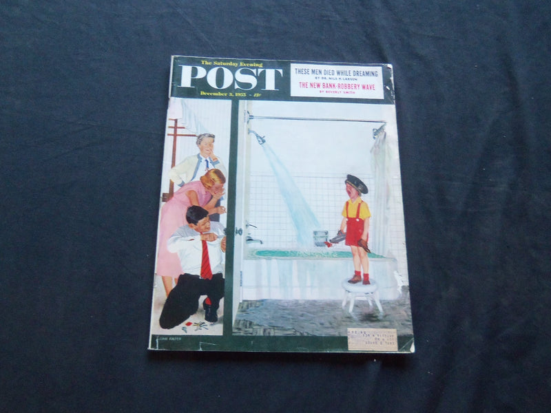 1955 DECEMBER 3 THE SATURDAY EVENING POST MAGAZINE - ILLUSTRATED COVER - SP 2076